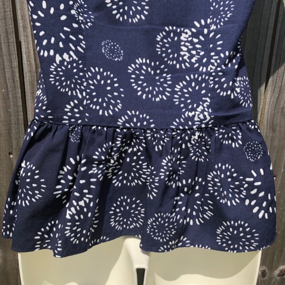 Cabi Floral Top XS Blue White Dandelion Wish
Button Tank Blouse Sleeveless - Picture 3 of 5